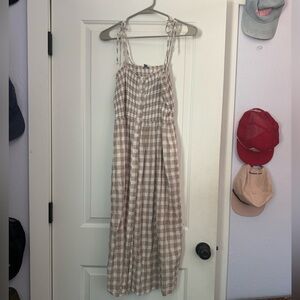 Aerie gingham midi sundress